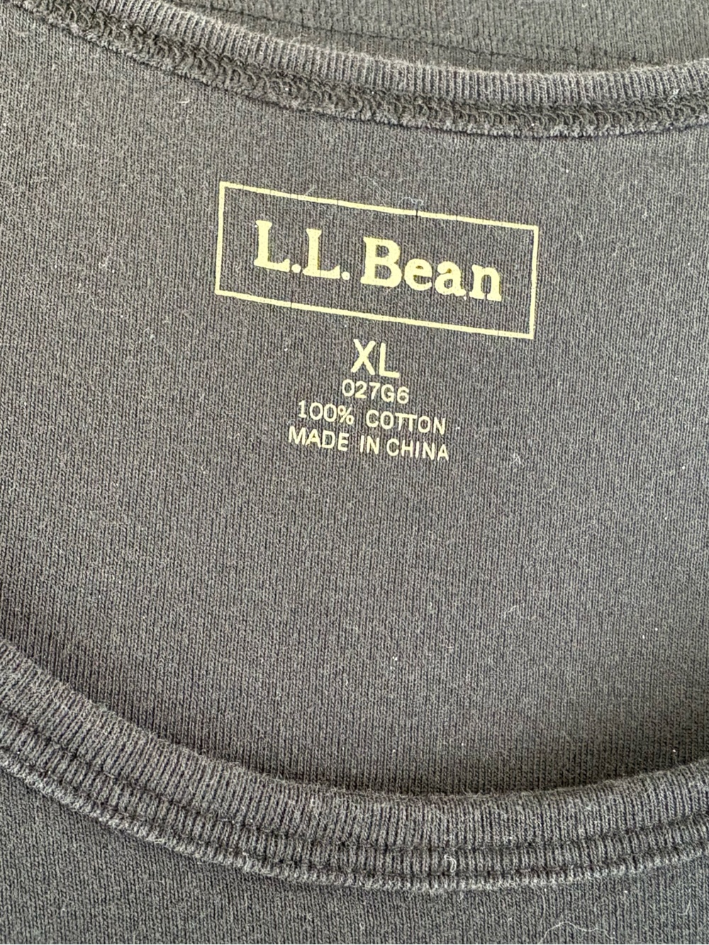 L.L. Bean Black Scoop Neck Women's Tank Size XL - Picture 3 of 4